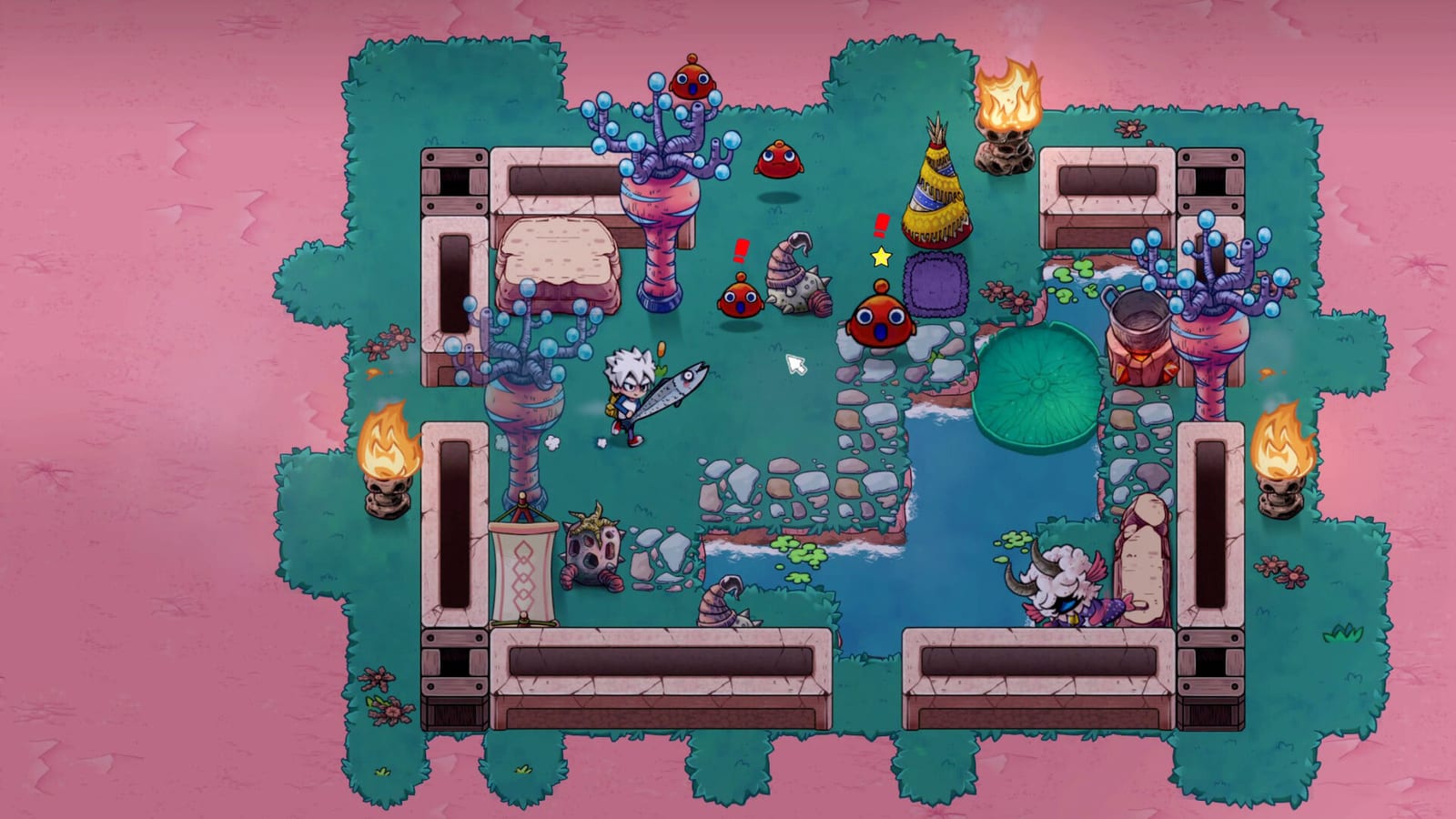 Wonderia base building and outpost screenshot